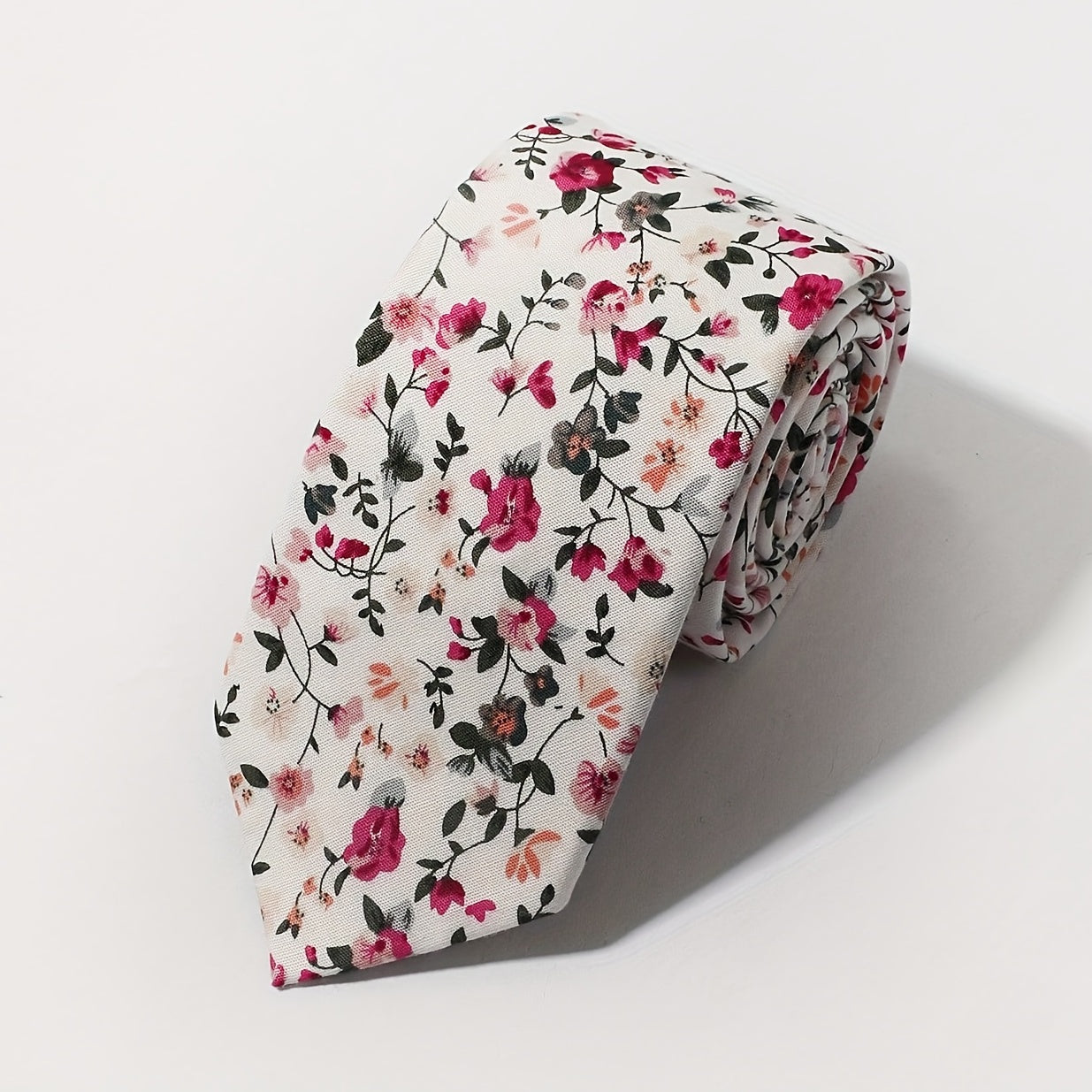 Men's Floral Print Party Tie for Formal Occasions