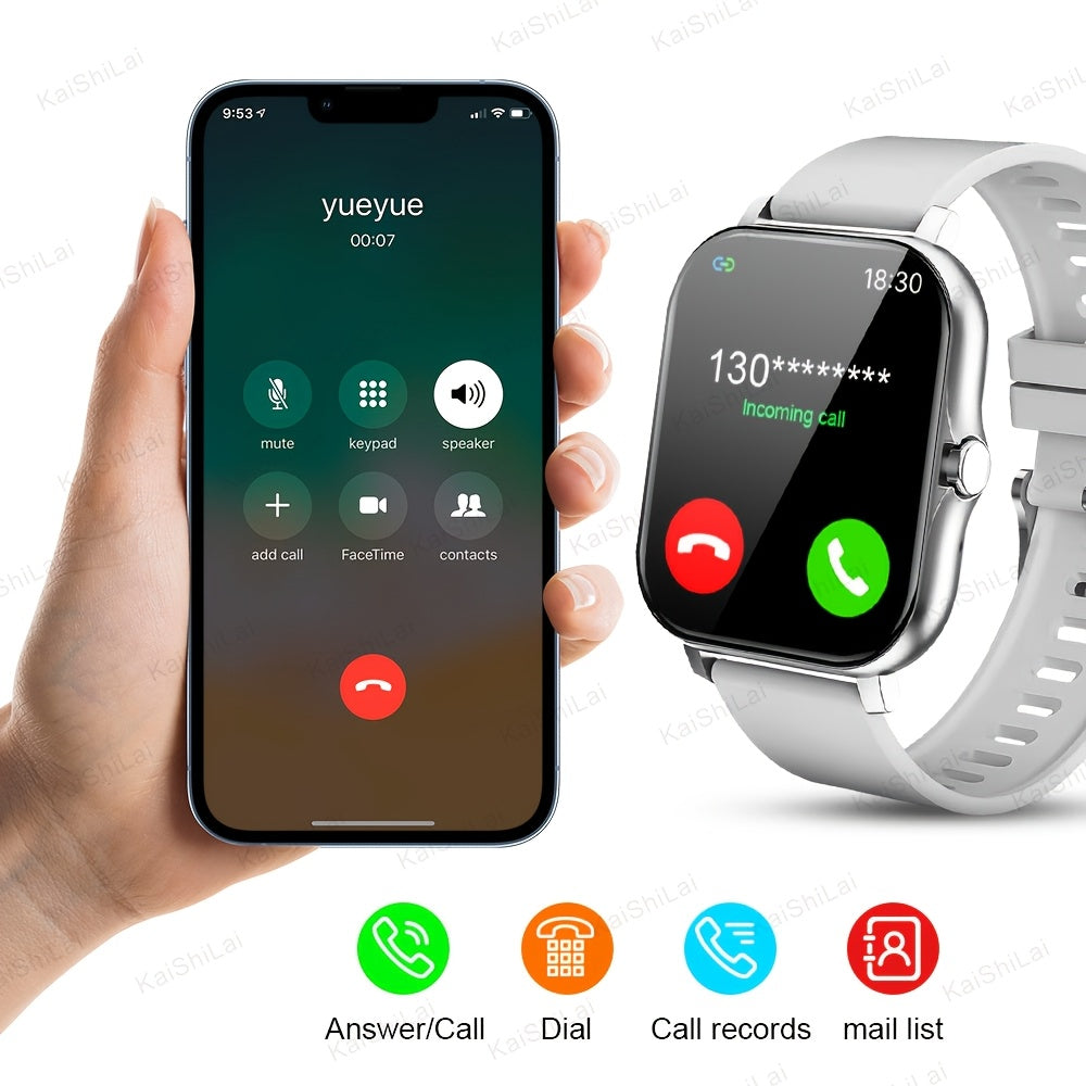 Smartwatch with 4.65cm Touch Screen, Fitness Tracker, Multi-Sport Modes, Wireless Calling
