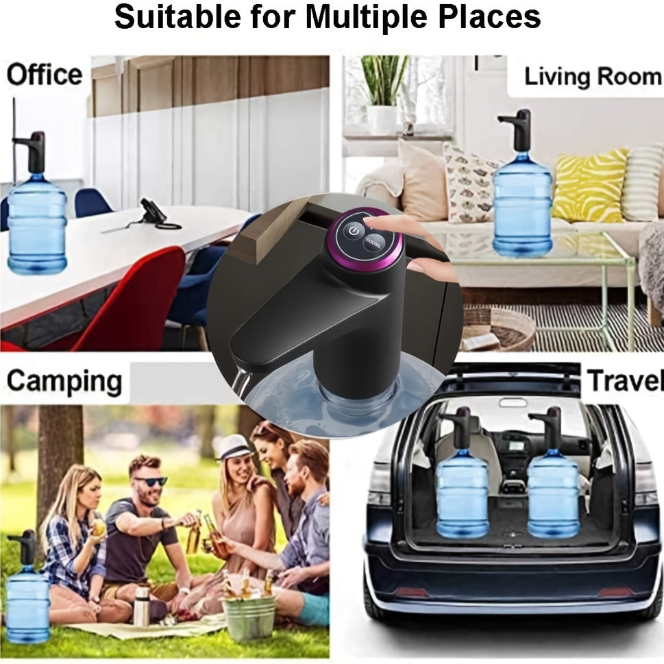 Portable 5 Gallon Water Dispenser Pump USB Rechargeable Drinking Water Bottle Pump