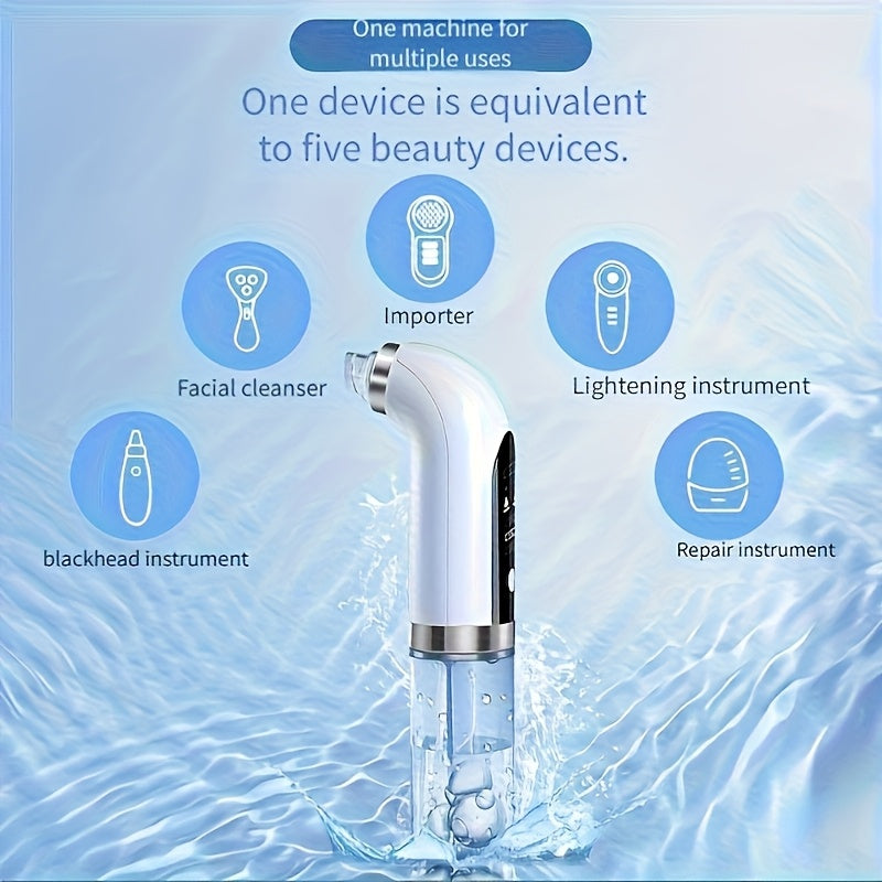 Electric Blackhead Pore Cleaner Facial Vacuum with USB Rechargeable Water Circulation