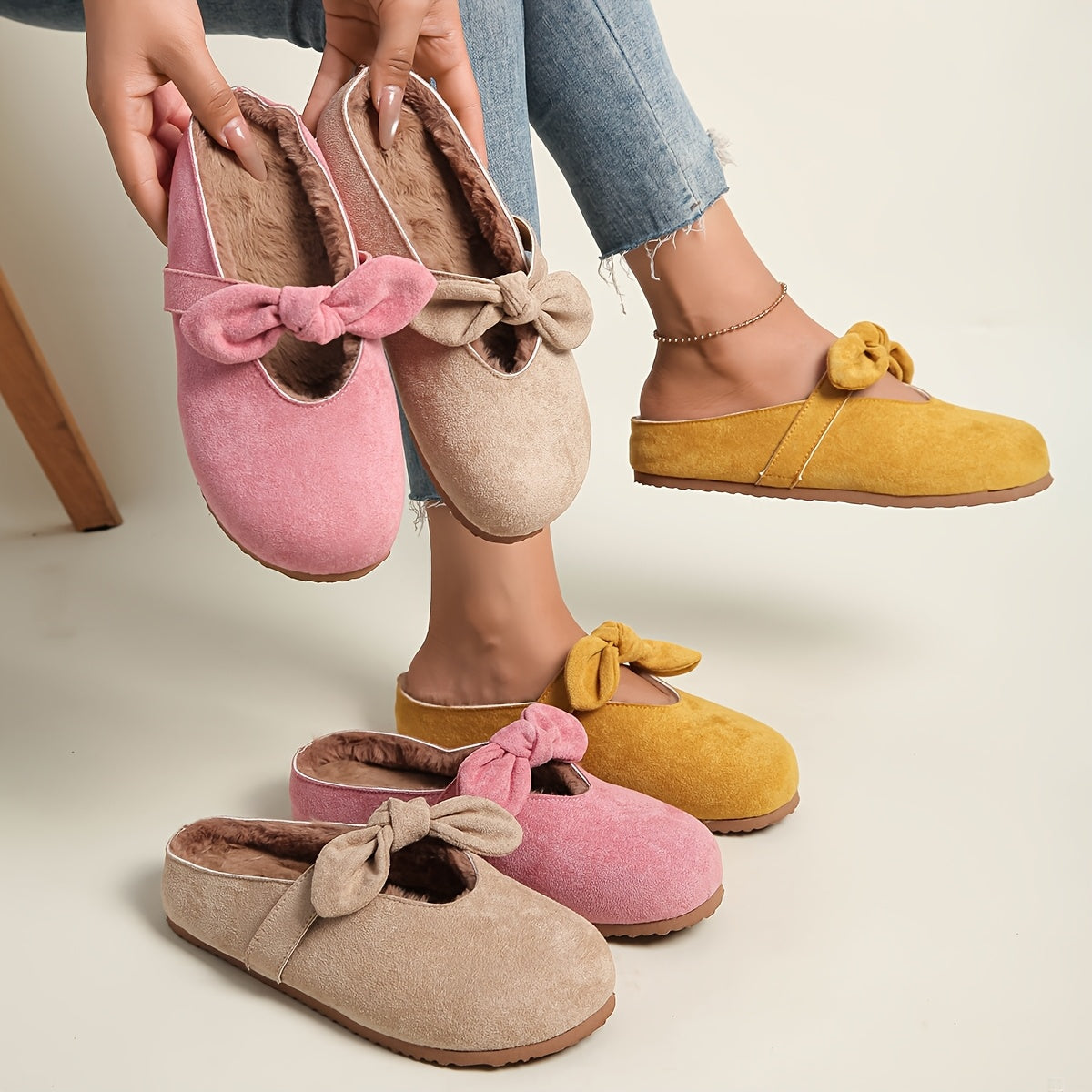 Women's Slip-On Loafers Faux Fur Lined Comfort Shoes for Casual and Formal Wear