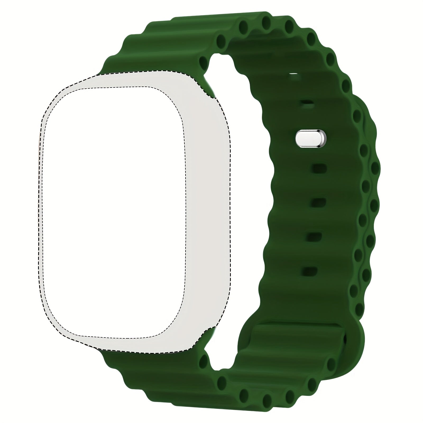 Silicone Sport Band for Apple Watch Ultra Series Waterproof Breathable Compatible with 45mm 46mm 44mm 42mm 49mm Men Women