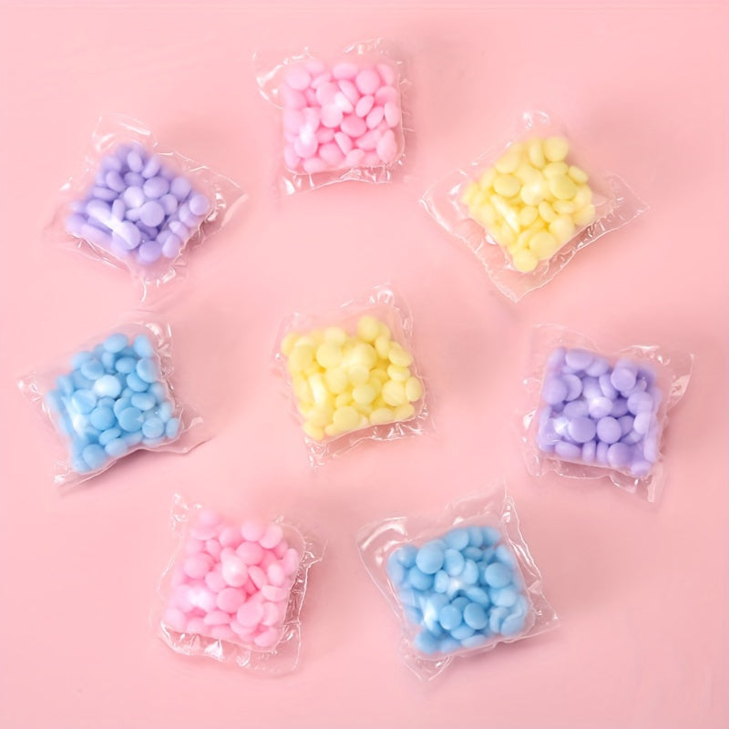 "Fragrant Pearls" kir yuvish kukuni: 12/58/98 dona, uzoq muddatli hid, bo'yoq va oqartuvchi yo'q, PET materialidan tayyorlangan.