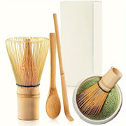Tea Set with Matcha Whisk Spoon and Teaspoon for Traditional Matcha Preparation
