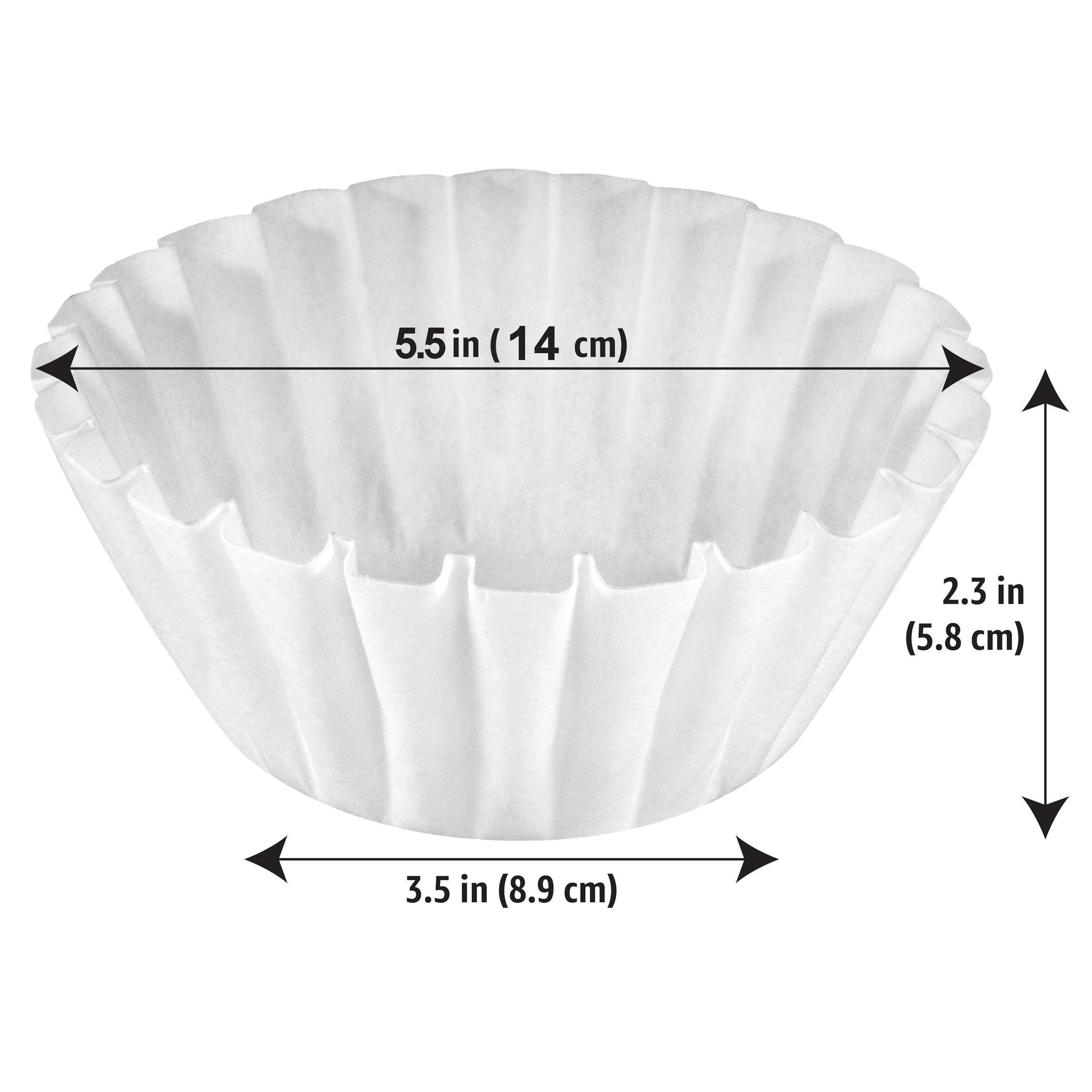 White Coffee Filters for 8-12 Cup Coffee Makers 100 or 200 Pack