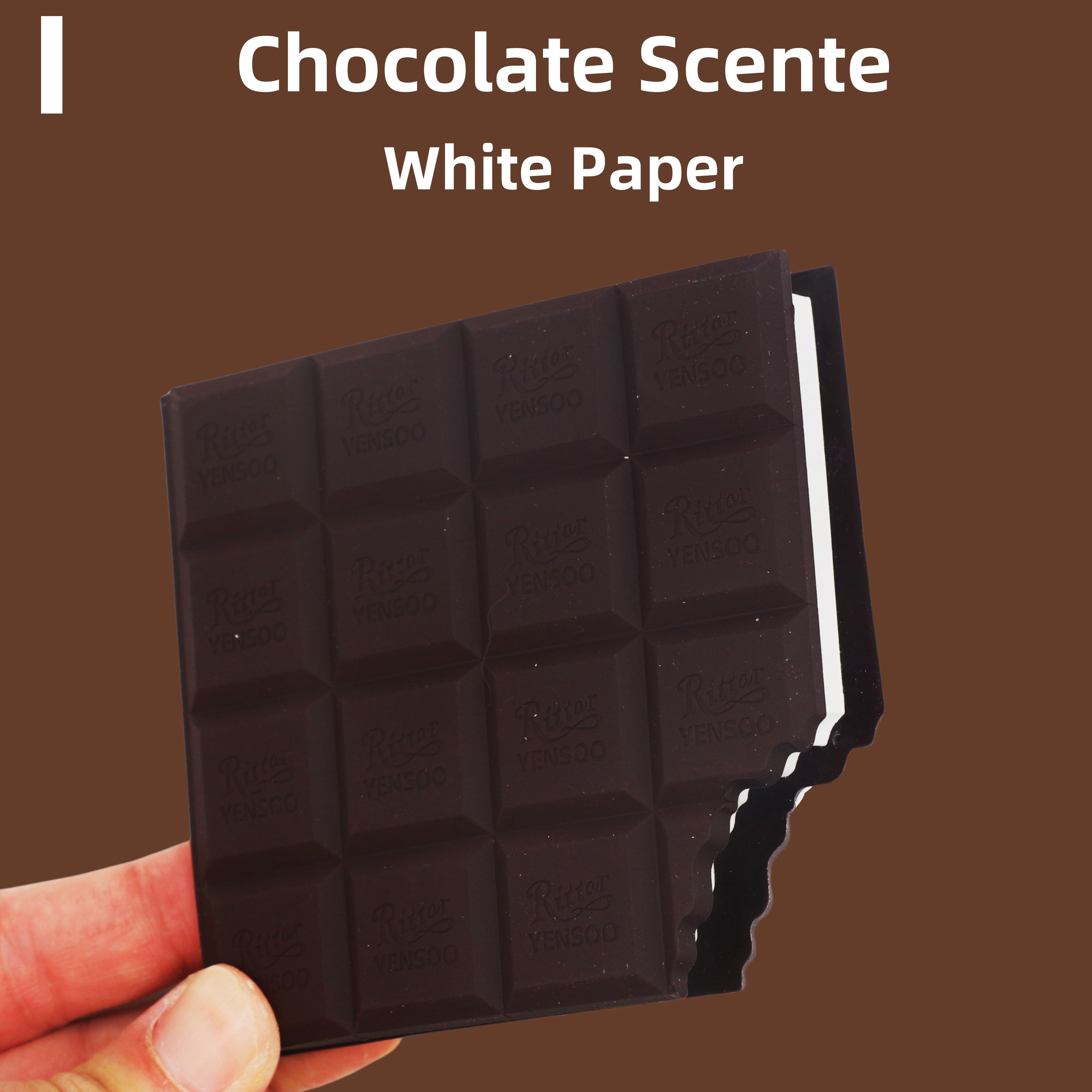 Mini Notebook in Chocolate Macaron Waffle Strawberry Shortcake Design with 80 Tear-Off Pages