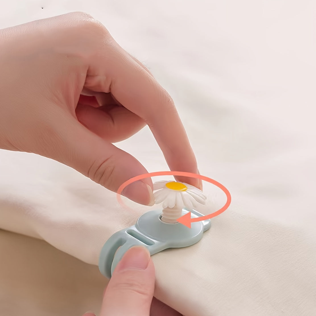 10 dona yotoq qopqog'i kliplari, sirpanmaydigan matras burchak fastenerlari, ko'k, qo'lda yuviladi