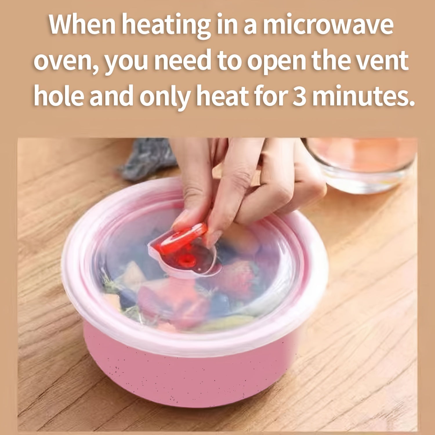 Set of 3 Airtight Food Storage Containers in Various Sizes for Freshness