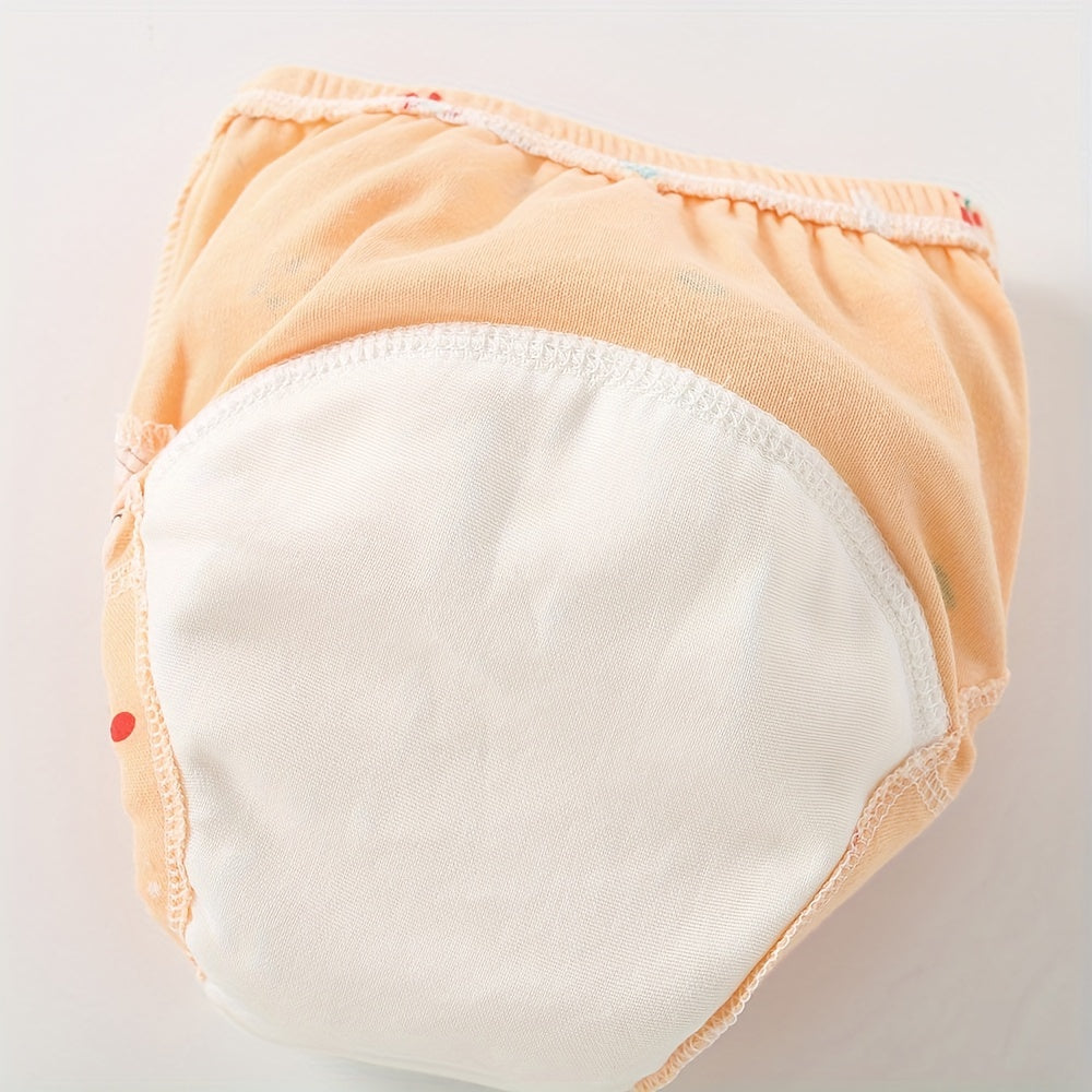 Juego de 6 pantalones de entrenamiento de algodón para niños pequeños, pantalones de entrenamiento a prueba de fugas, ropa interior reutilizable con acolchado