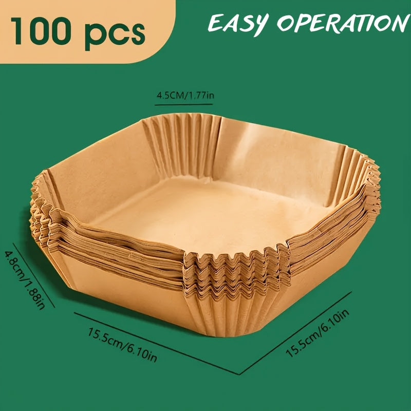 Pre-Cut Sheepskin Paper Baking Liners for Air Fryer and Kitchen Use