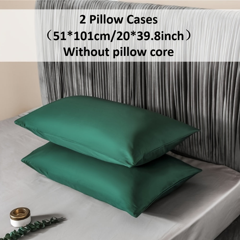 Polyester Pillowcases Set for Bedroom Breathable Soft Skin-Friendly