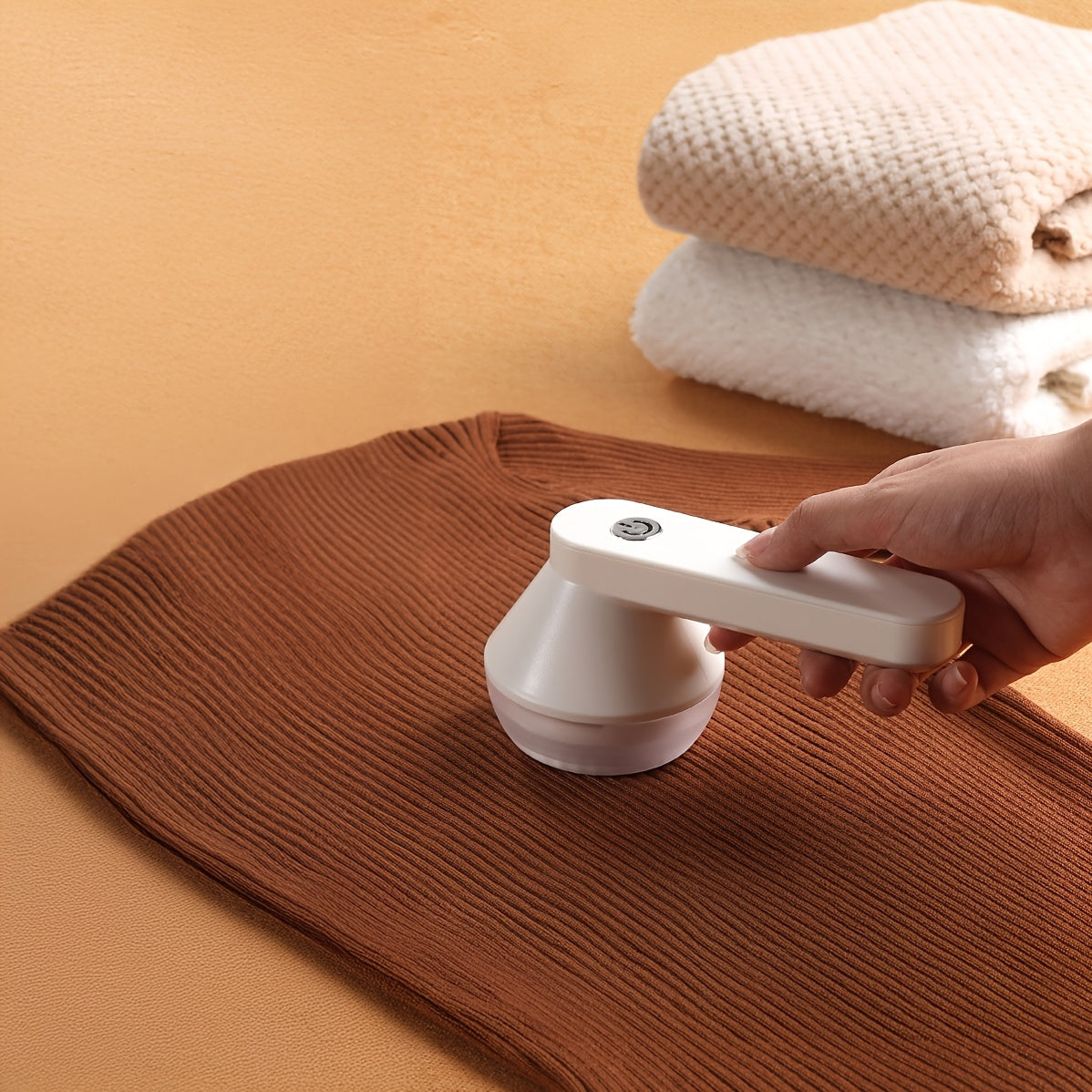 USB Rechargeable Fabric Shaver with Stainless Steel Mesh for Lint and Pilling Removal