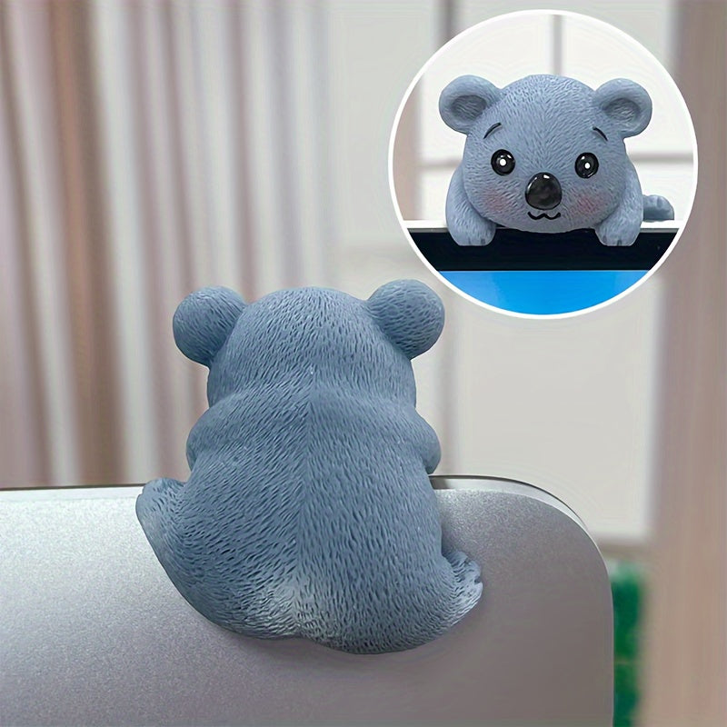 Cartoon Animal Desk Decor for Computer, Car, and Phone Screen Accessories