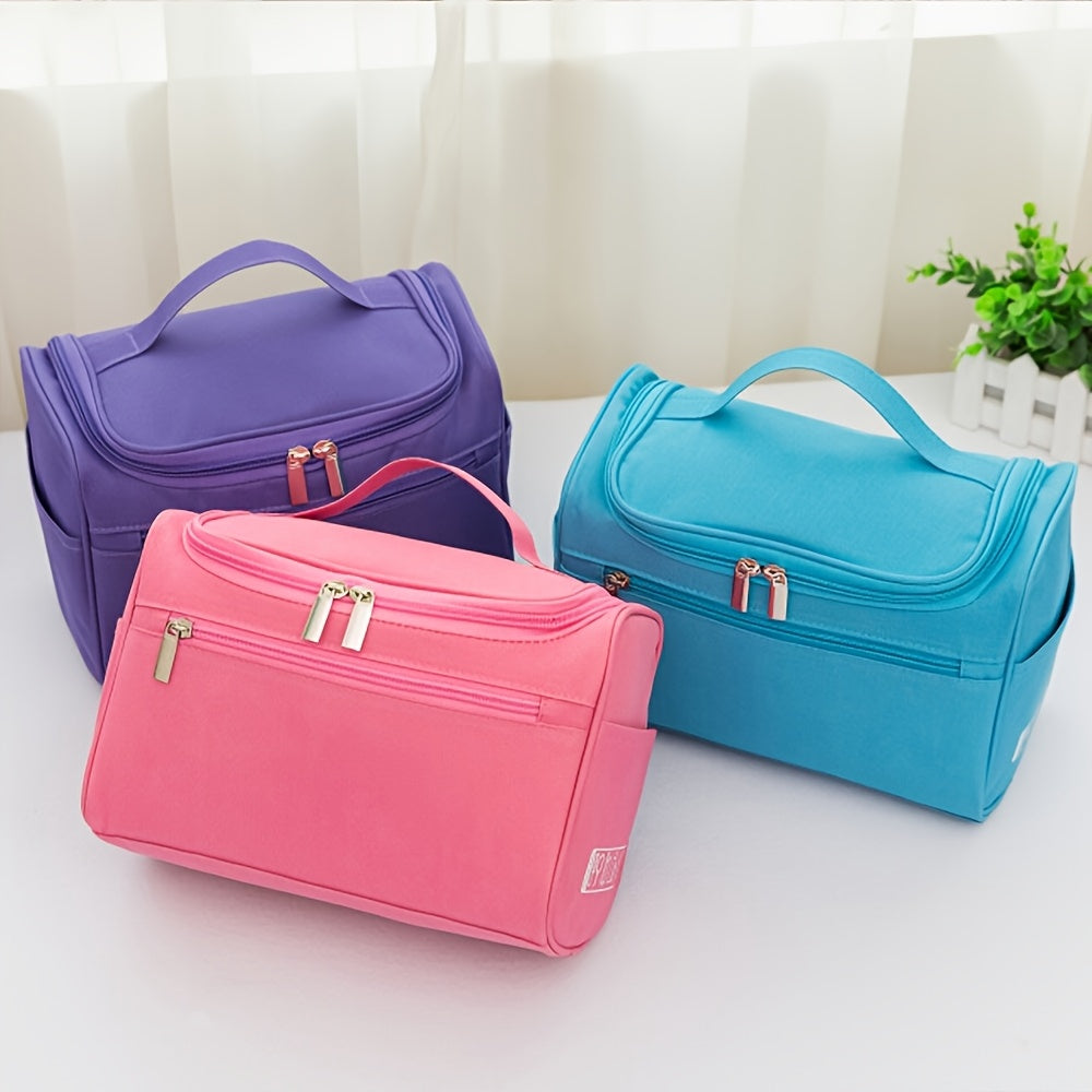 Waterproof Travel Toiletry Bag for Men and Women Durable Oxford Fabric Zipper Organizer