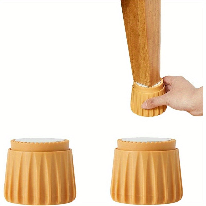 4 ta Glam uslubidagi plastik boshqaruvchilar to'plami - Elektr energiyasiz yotoq, shkaf va divan shovqinini tinchlantirish uchun moslashuvchan yechim