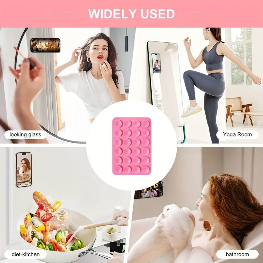 Silicone Suction Cup Phone Holder for Hands-Free Selfies Pack of 6 or 12