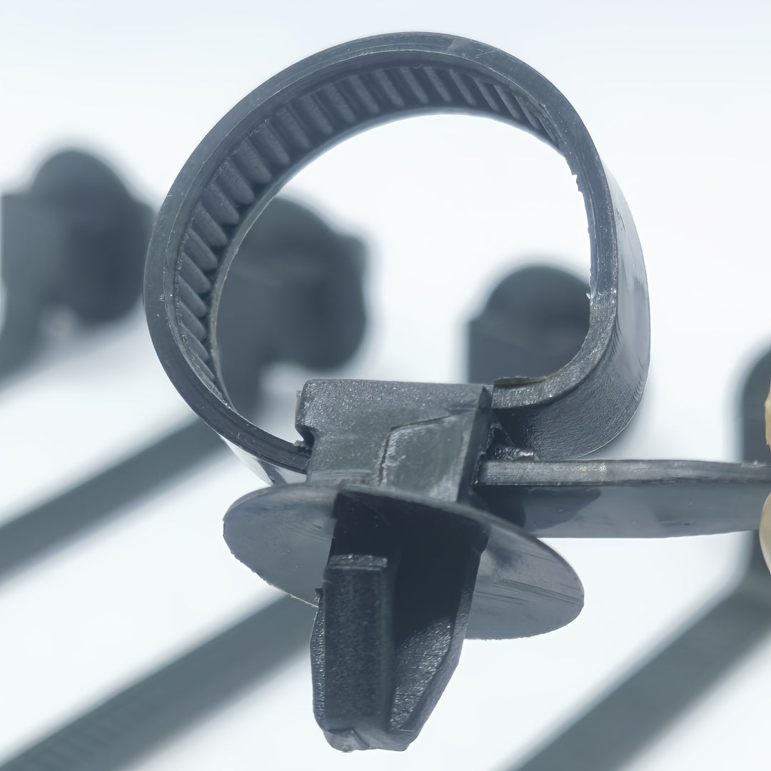 50PCS Automotive Nylon Zip Ties Wire Oil Pipe Fixing Clips Cable Ties