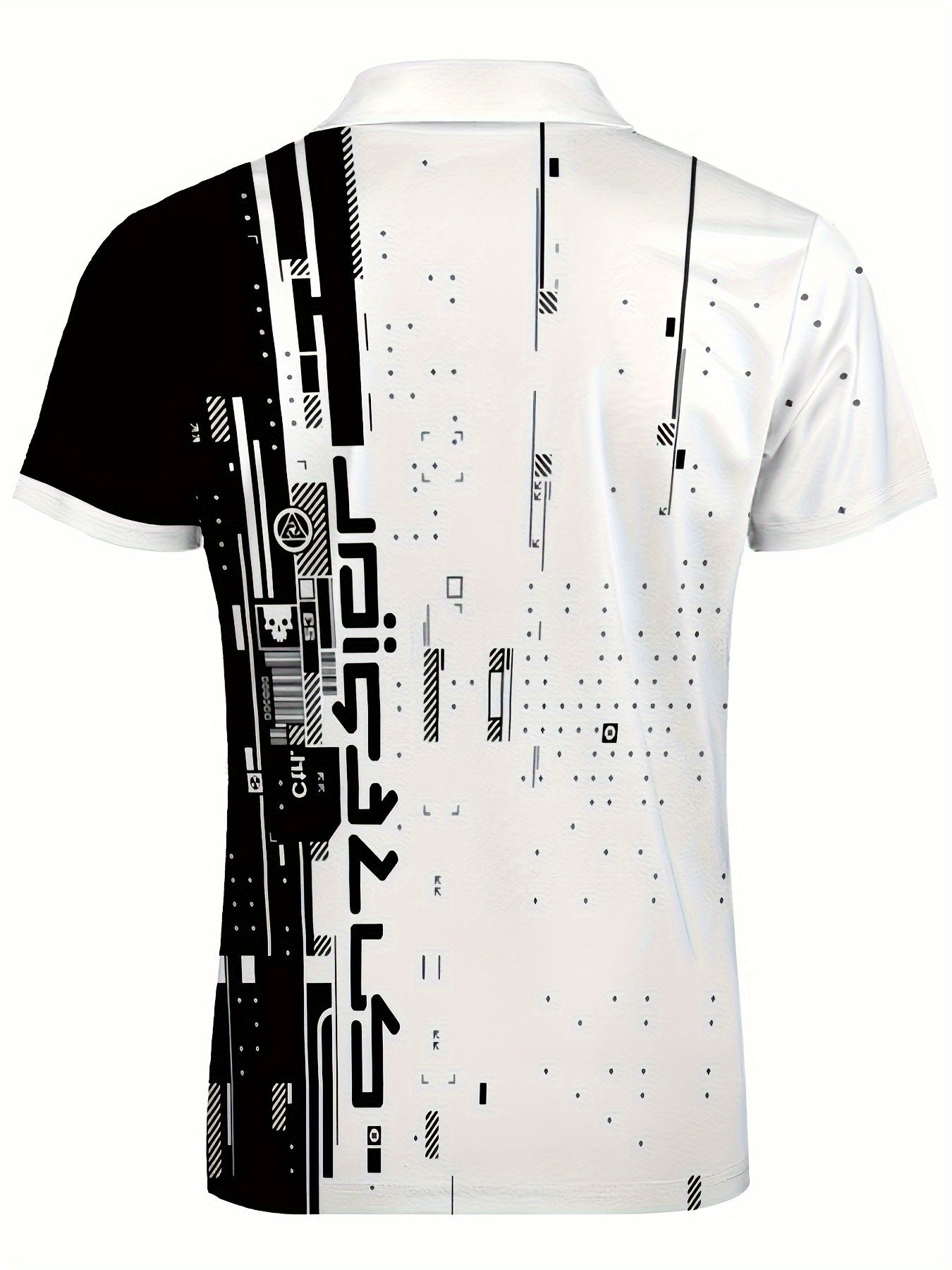 Men's Polo Shirt Short Sleeve Casual Polyester Lapel Collar Plus Size