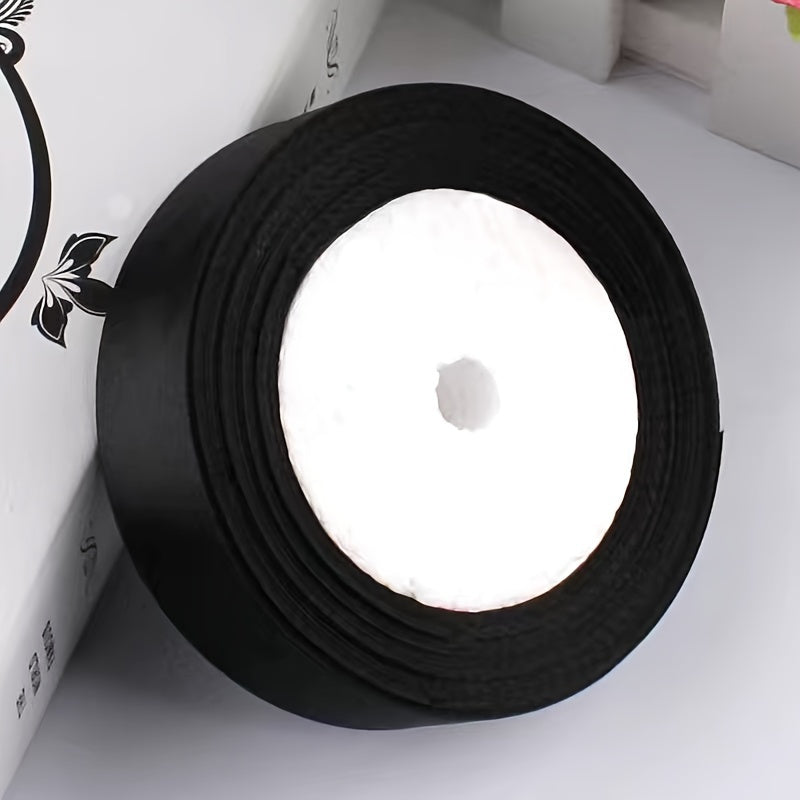 25 Yards Satin Ribbon for Headbands Gift Wrapping Crafts 2.5cm Wide