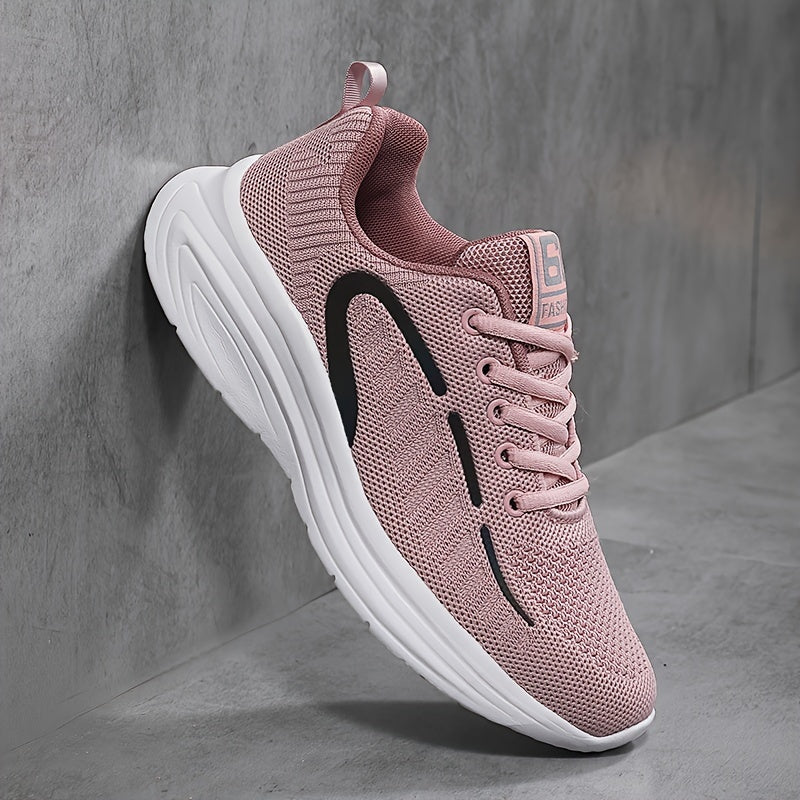 Women's Mesh Running Shoes Lightweight Breathable Pink for Summer and Spring