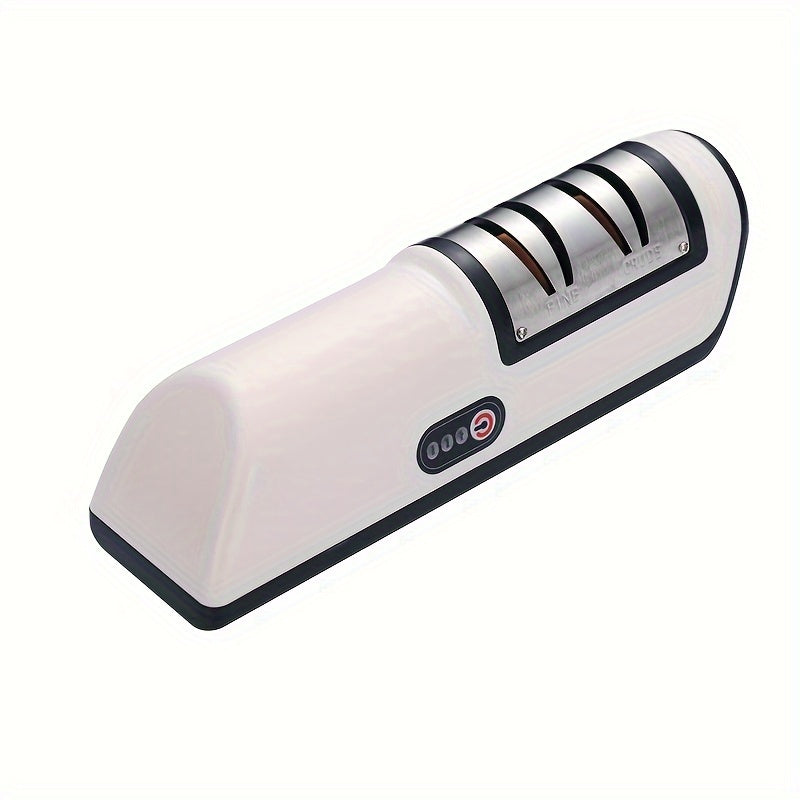 Electric Knife Sharpener USB Rechargeable Fast Automatic Kitchen Knife Sharpener Multifunctional