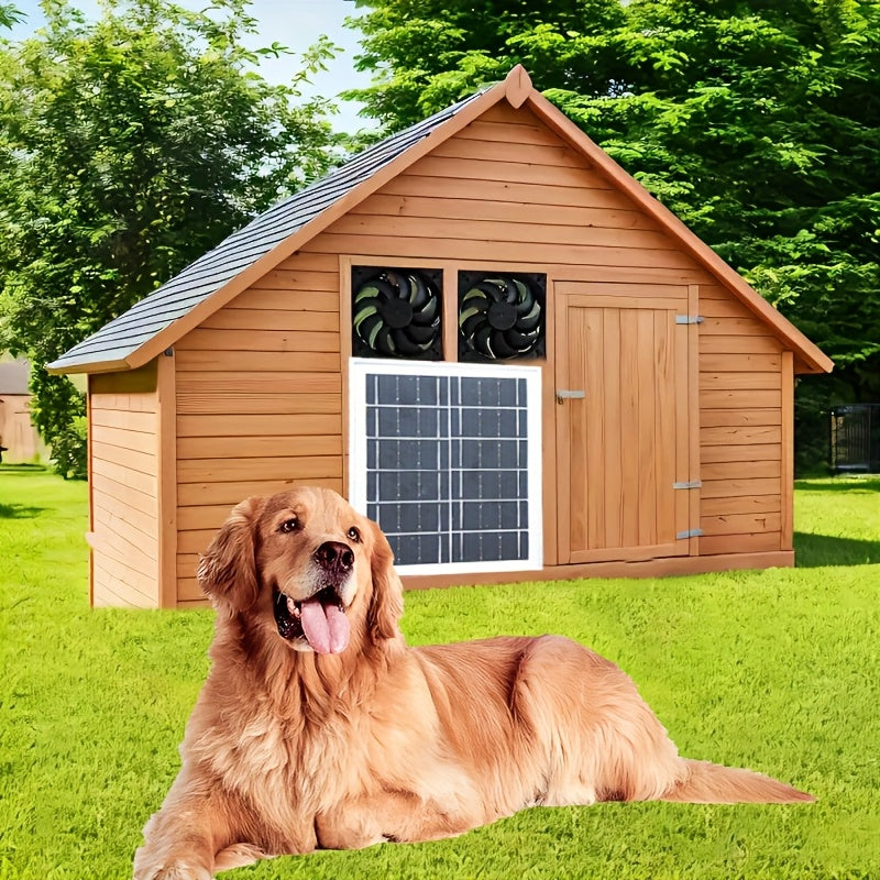 Portable Solar Panel Fan for Greenhouse and Outdoor Ventilation 30W