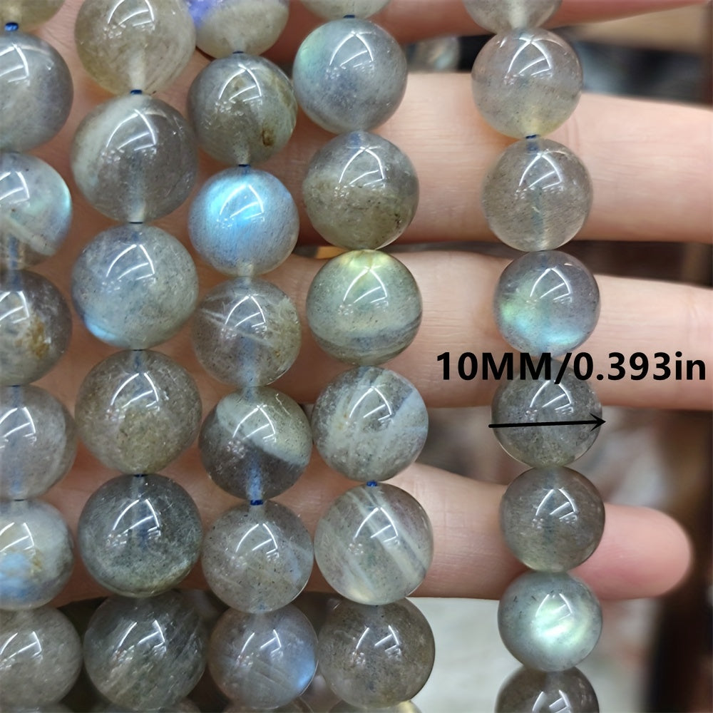 Labradorite Round Loose Beads 15 Inch for DIY Jewelry Making Bracelets Necklaces