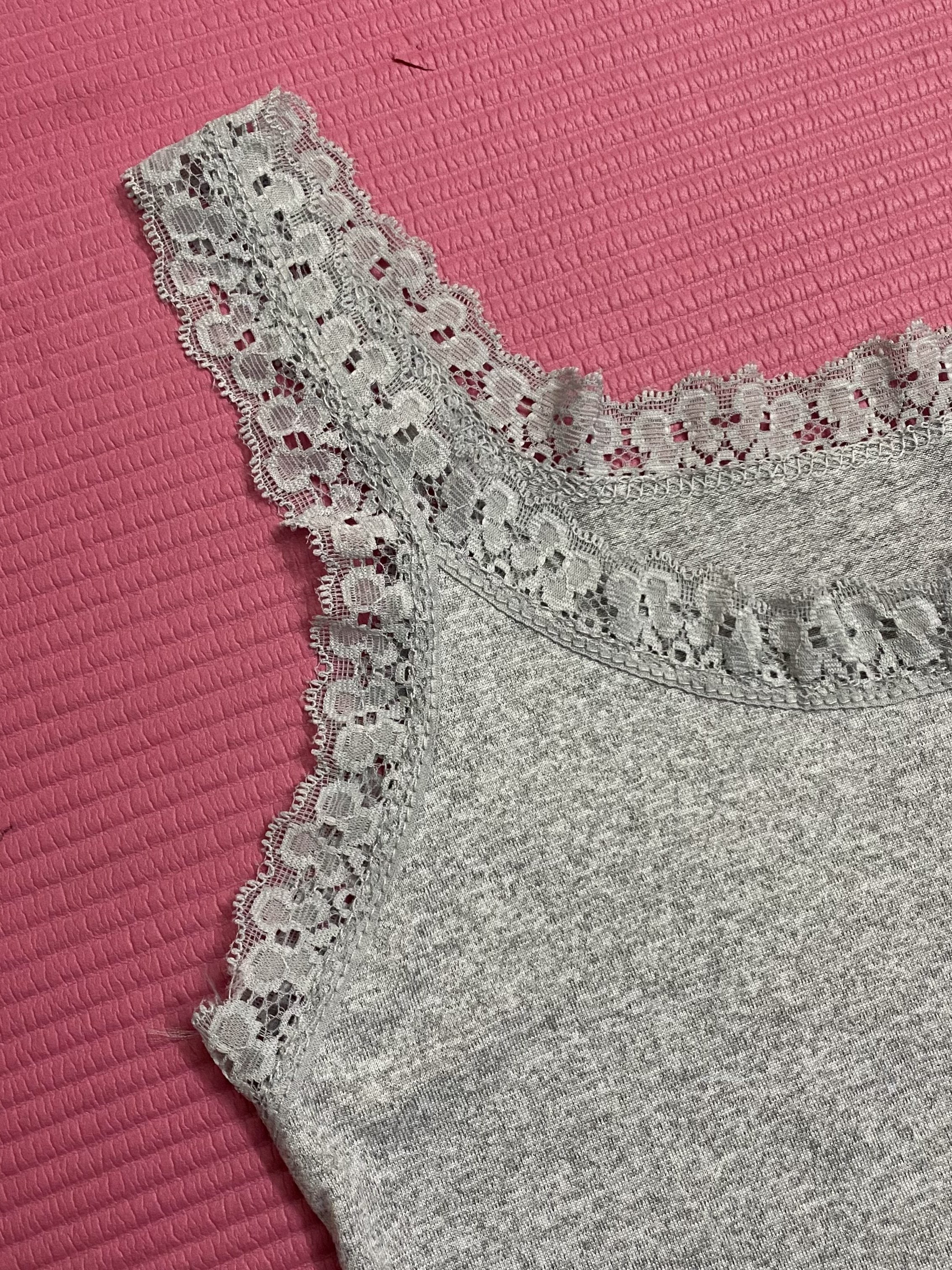 Women's Solid Color Tank Tops with Lace Straps and Panels for Casual Wear