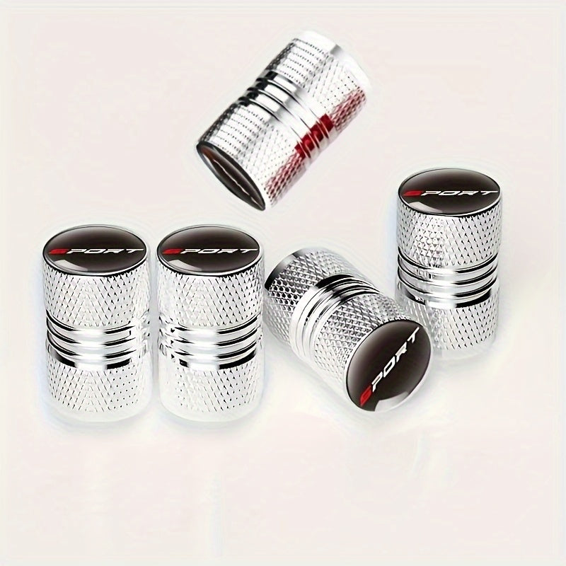 4pcs Aluminum Tire Valve Stem Caps, Sport Dustproof Car Wheel Air Caps for Vehicles