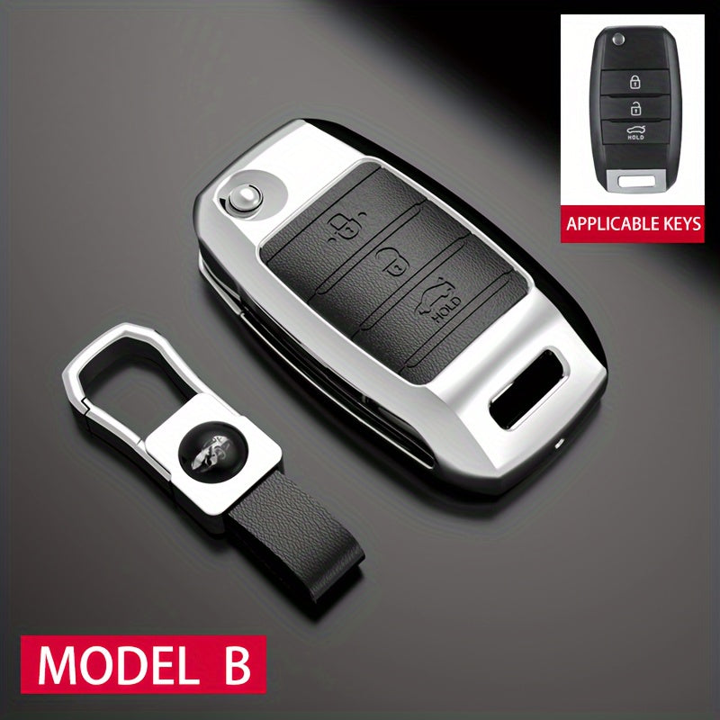 Car Key Case Cover Zinc Alloy Durable Shell for Multiple Models