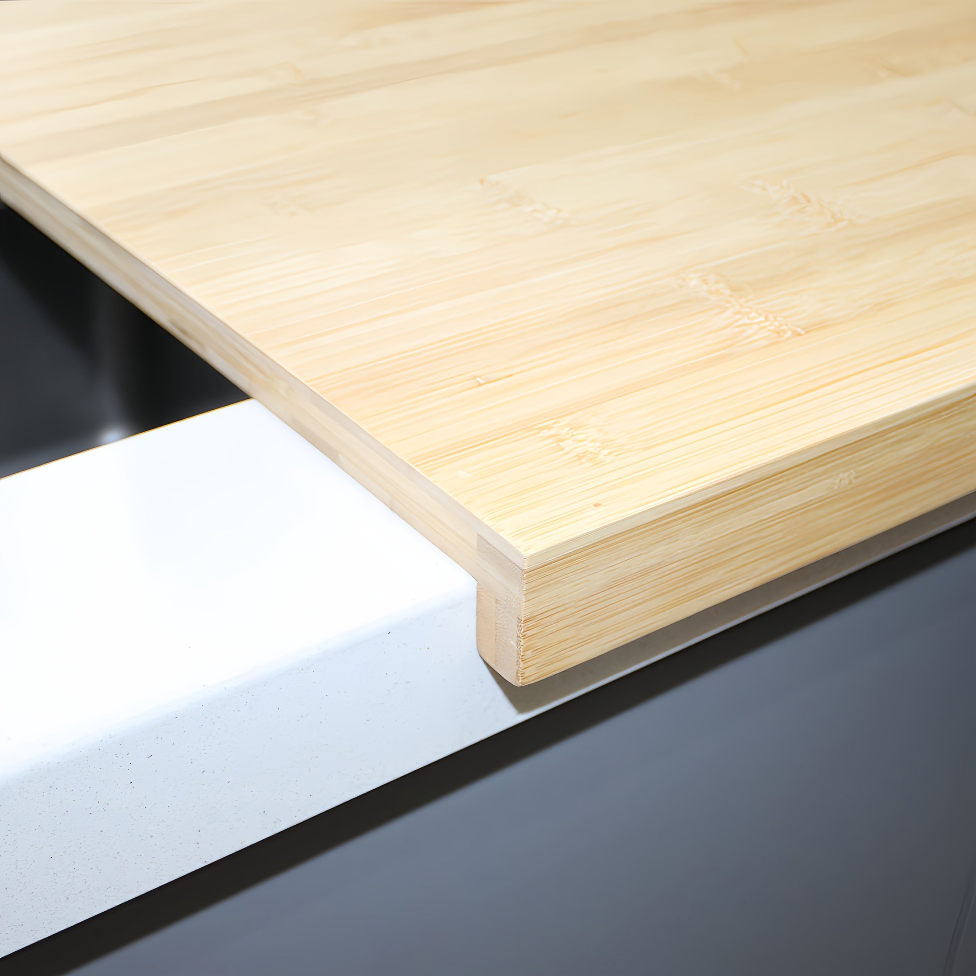 Большая бамбуковая разделочная доска для кухни и использования на улице - идеально подходит для приготовления пищи в любых условиях - универсальная разделочная доска для различных продуктов - отлично подходит для ресторанов, кемпинга и пикников.