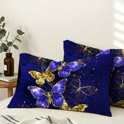Set of 2 Glow-in-the-Dark Butterfly Pillowcases Soft Breathable Stylish Envelope Covers