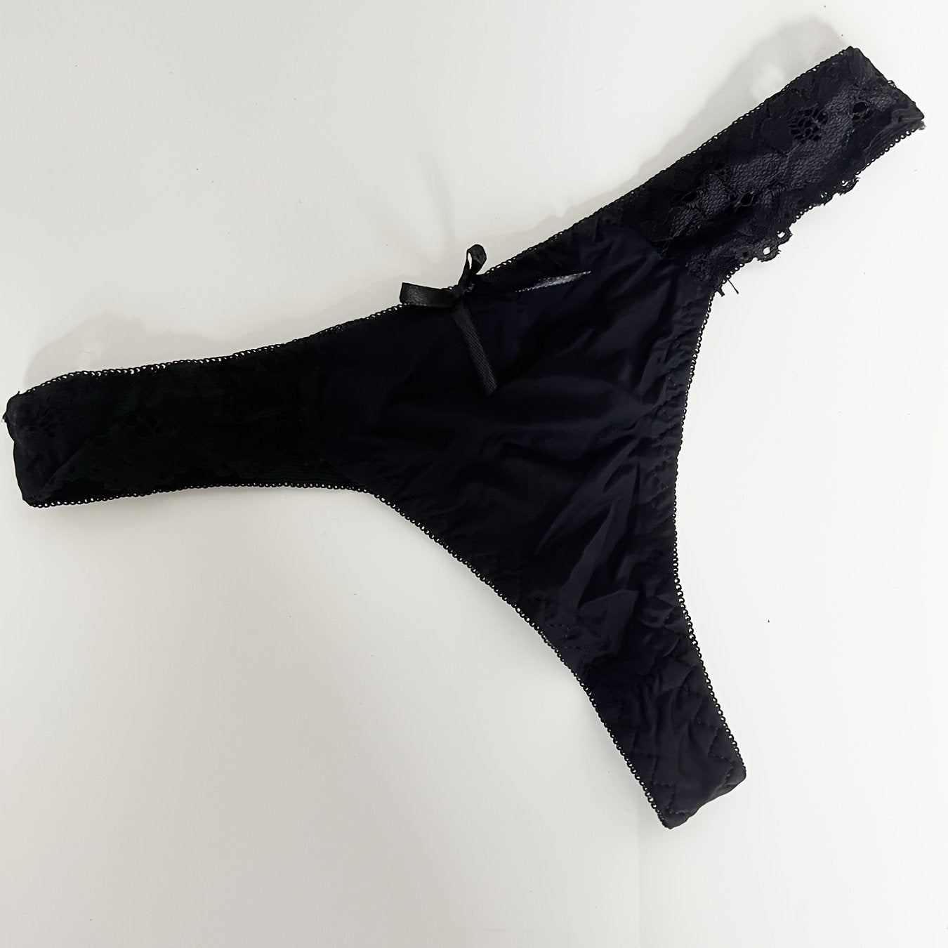 Women's Low Waist Lace Satin Panties Underwear for Women