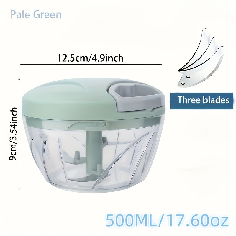 Turli ingredientlarni samarali ravishda to'g'rash, kesish va tayyorlash uchun mo'ljallangan ko'p funksiyali qo'l oziq-ovqat protsessor.