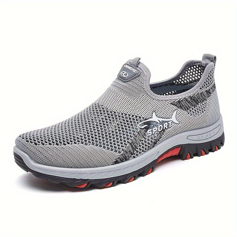 Men's Breathable Mesh Slip-On Athletic Sneakers for Casual Sports Spring Summer