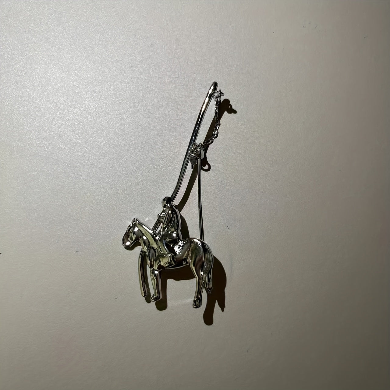 Vintage Silver Mongolia Horse Brooch Ethnic Style Jewelry for Women