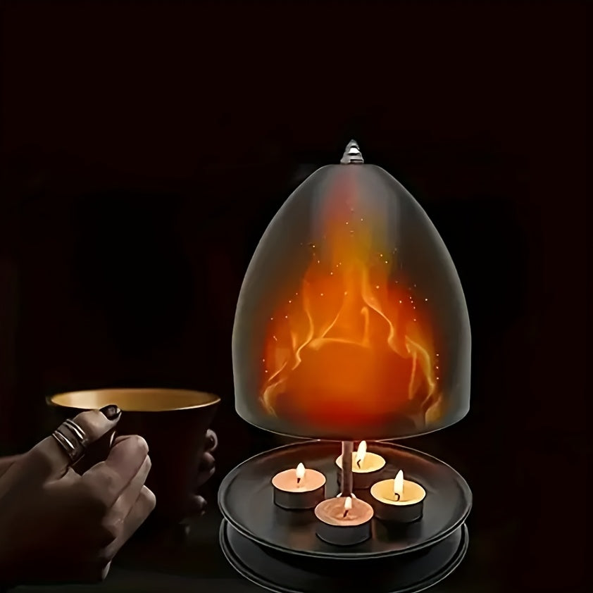 Electric Candle Heating Stove for Home and Outdoor Use with Hand Warmer