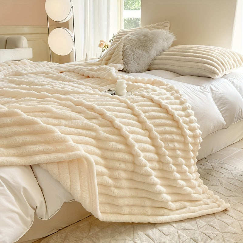 Cozy Thick Blanket for Bed Sofa Throw Soft Warm All-Season