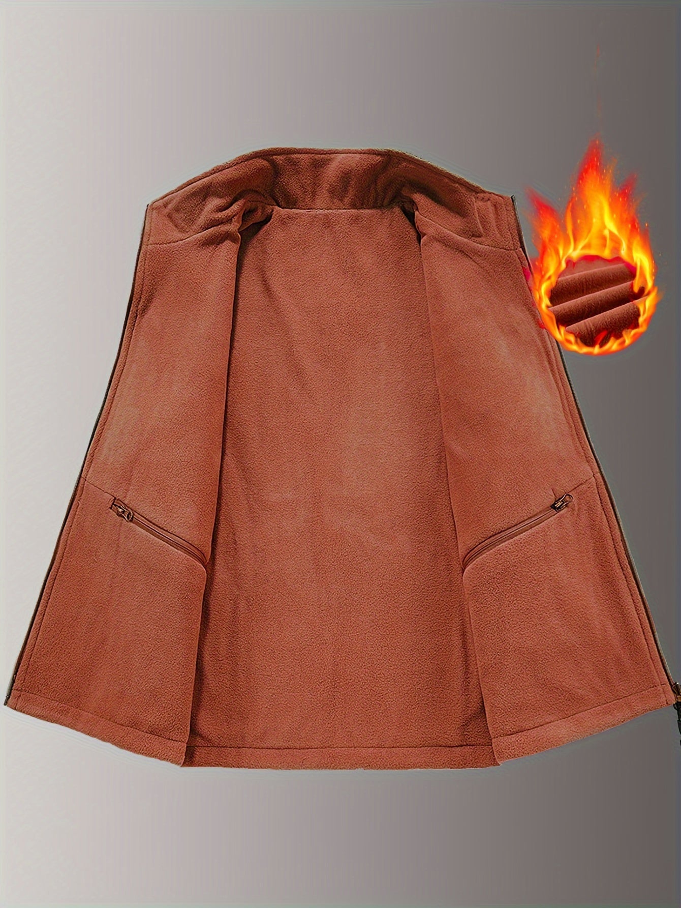 Kishilar uchun kuzda qalinlashtirilgan tasodifiy jiletlar, ichki qismi to'quv, bir nechta cho'ntaklar, mustahkam rang, baliq ovlash va fotosuratga olish uchun ideal, fermuarli.