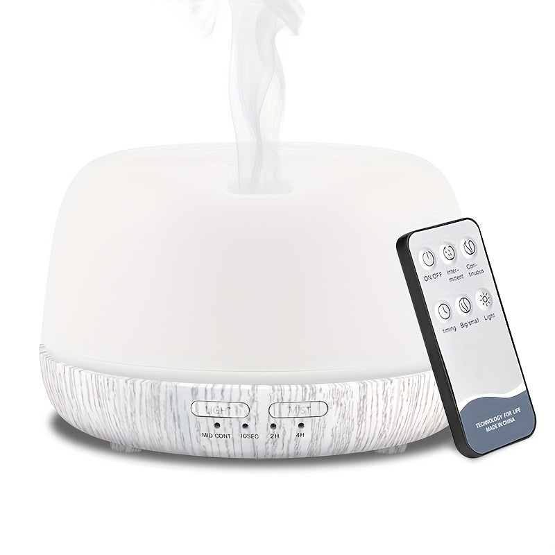 Ultrasonic Essential Oil Diffuser 300ml with Color Light Remote Control