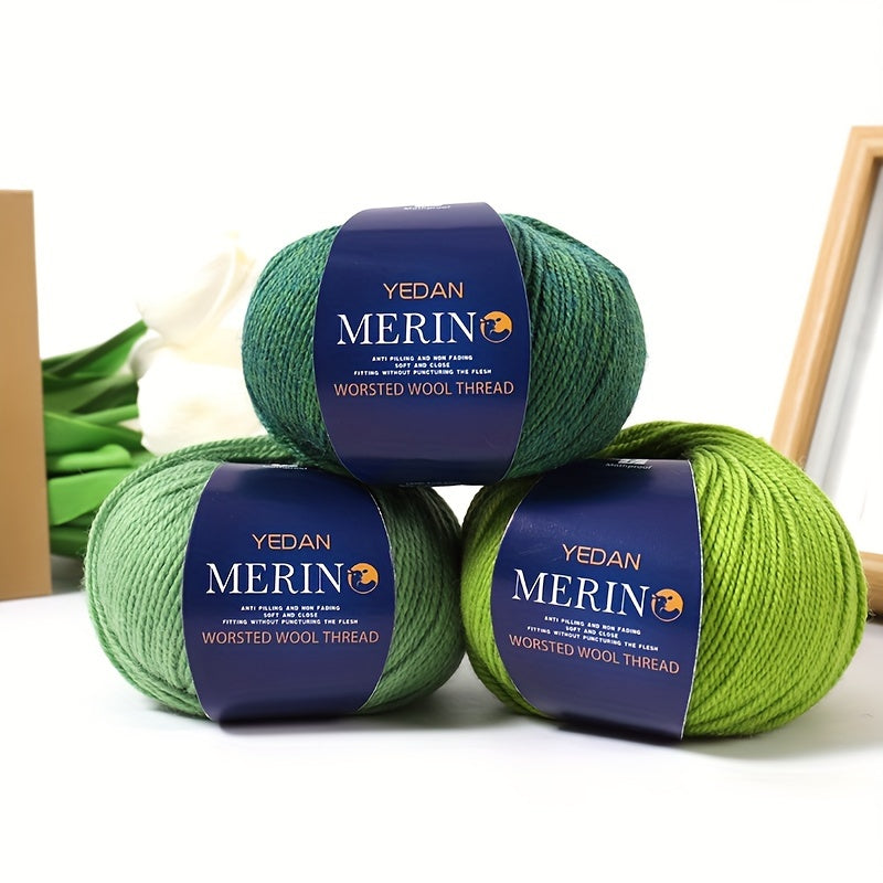 10 piezas de hilo de lana 500g multicolor en degradé, anti-pilling, suave para tejer accesorios de moda