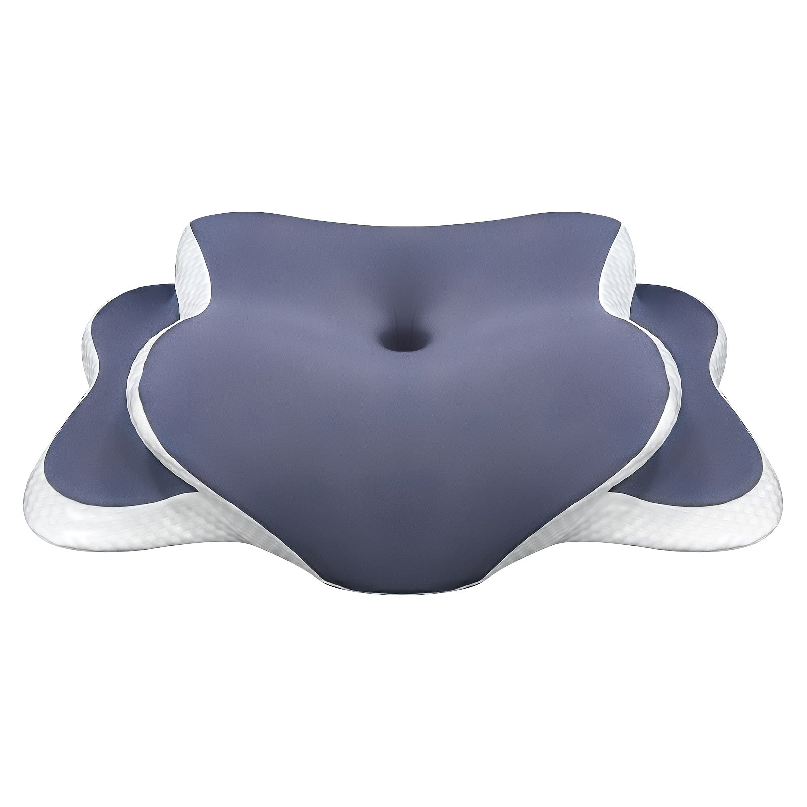 Memory Foam Cervical Pillow with Cooling Cover for Back Sleepers