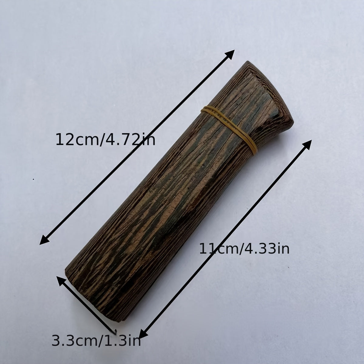Wood Knife Handle Replacements Chicken Wings Design 1.9cm Thick Rivets Included