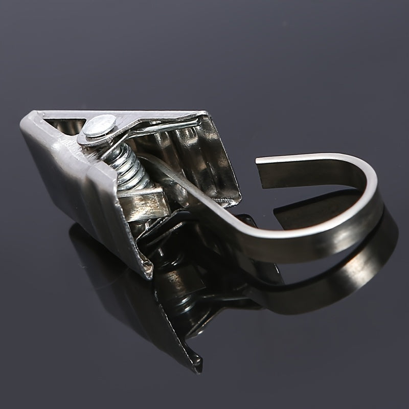 Stainless Steel Curtain Clips with Easy-Grip Carabiner Sets of 20 30 50 Shower Curtain Rings