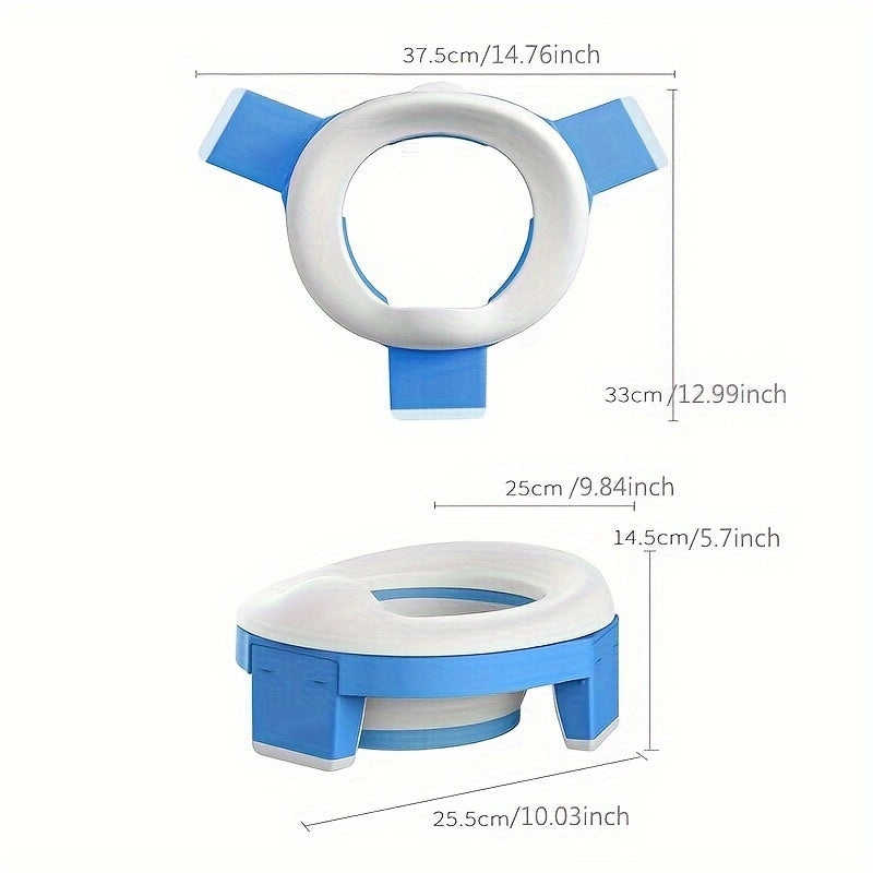 Foldable Travel Toilet Seat for Potty Training Outdoor Use Compact Portable