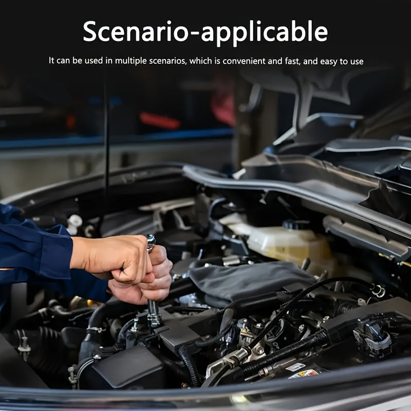 Juego de llaves de vaso de acero cromo vanadio de 46 piezas para reparación de automóviles y bicicletas