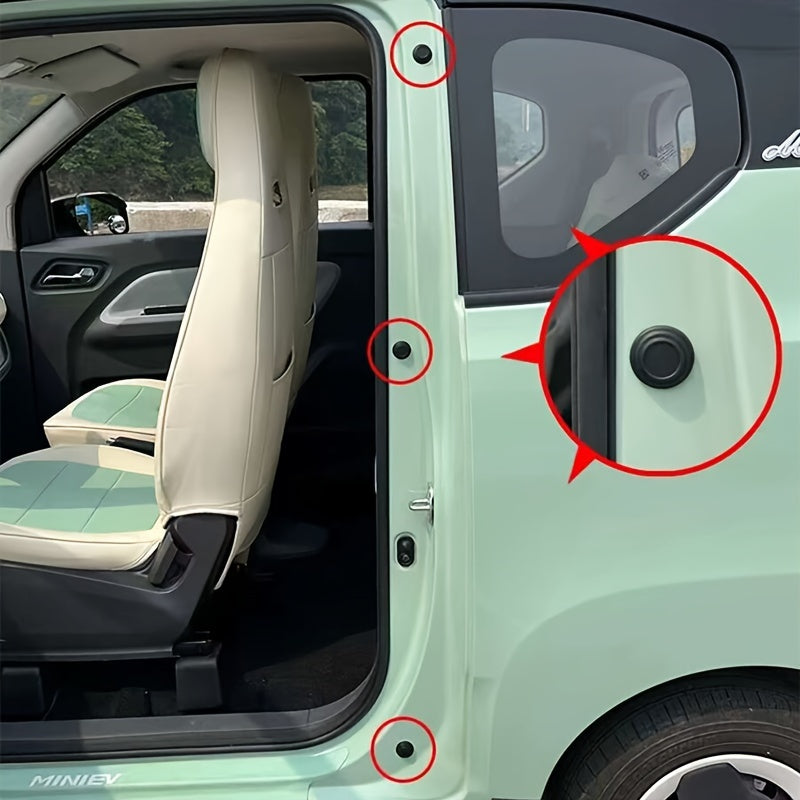 10 шт. силиконовых амортизаторов для дверей автомобиля, шумоподавляющие подушки, прокладки