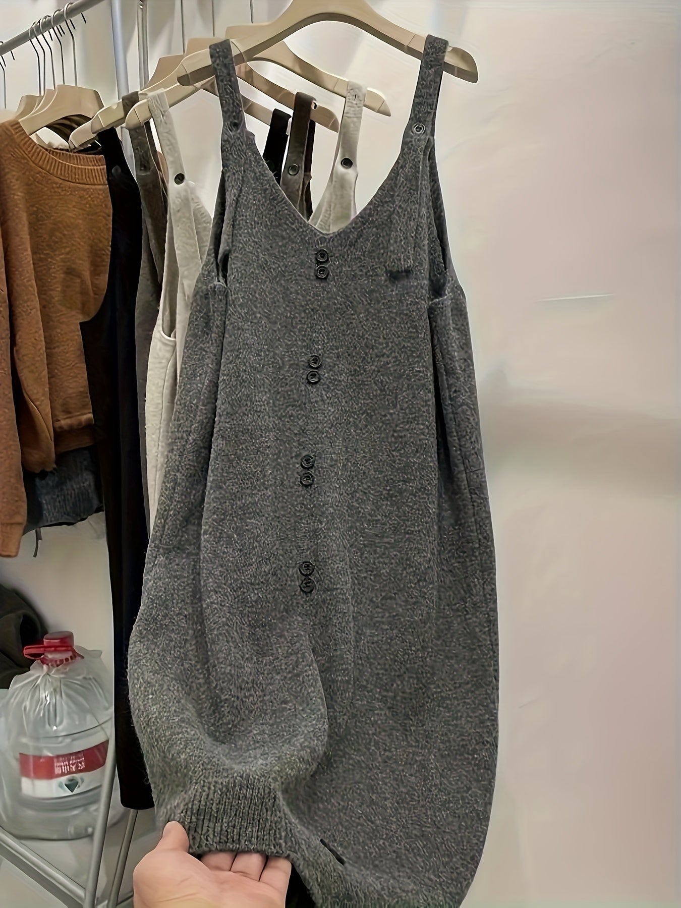 Plus Size Women's Pullover Dress Casual Loose Fit Black Plus Size Dress