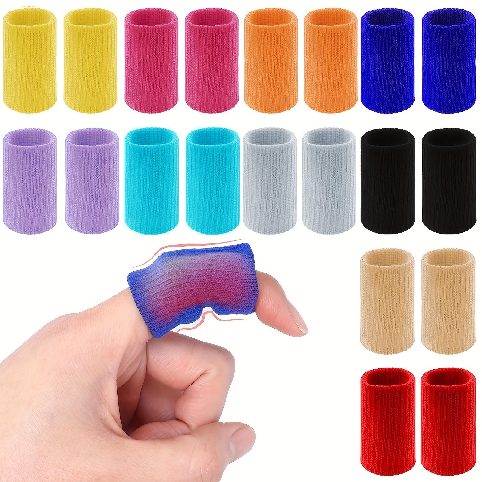 Эластичные нейлоновые фиксаторы для пальцев, 2 шт., дышащая поддержка для большого пальца при триггерном пальце