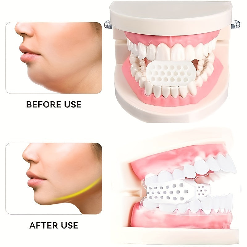Набор силиконовых тренажеров для челюсти для мужчин и женщин, тренажер для мышц лица, уменьшение двойного подбородка